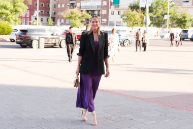 Fiona Ferrer, 19 Haziran 2024 'te İspanya' nın Madrid Plaza de las Ventas şehrindeki Biftek Ödülleri partisine geldi.