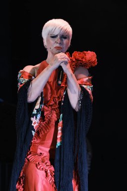 Şarkıcı Pasion Vega, 25 Haziran 2024 tarihinde İspanya 'nın Madrid kentinde gerçekleştirilen Universal Music Festival 2024' te sahne almaktadır..