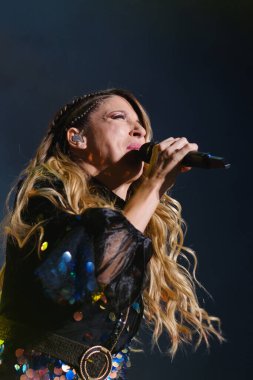 Arjantinli şarkıcı Flor Bertotti, 30 Haziran 2024 'te Madrid' deki Wizcenter 'da sahne aldı.