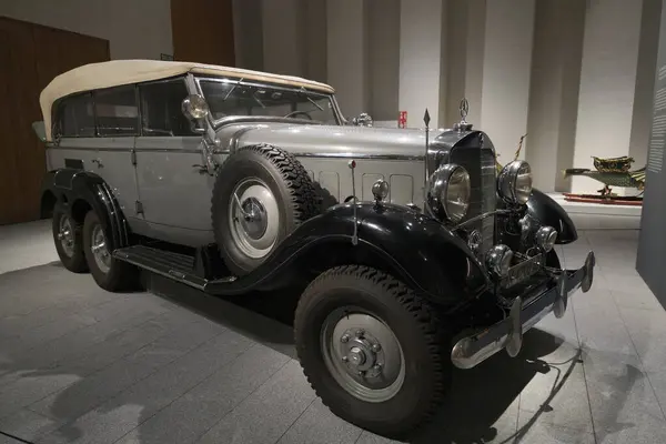 stock image View of the exhibition of In Motion. Vehicles and carriages of National Heritage in Gallery Of The Royal Collections museum on June 28, 2023 in Madrid, Spain