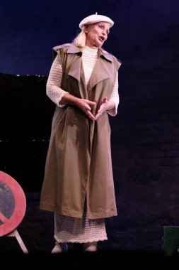 Ainhoa Arteta, İspanya 'nın Madrid şehrinde 2 Temmuz 2024' te Marquina Tiyatrosu 'ndaki' La Boheme 'tiyatrosunda sahne aldı..