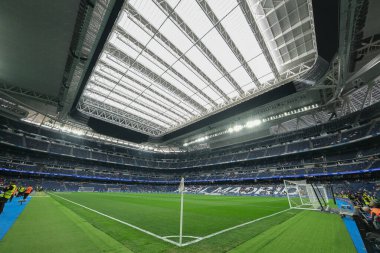 İspanya, Madrid 'deki Real Madrid' in Santiago Bernabeu Stadyumu 'nun 9 Temmuz 2024 tarihli genel manzarası..