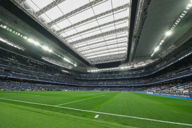 İspanya, Madrid 'deki Real Madrid' in Santiago Bernabeu Stadyumu 'nun 9 Temmuz 2024 tarihli genel manzarası..