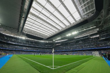 İspanya, Madrid 'deki Real Madrid' in Santiago Bernabeu Stadyumu 'nun 9 Temmuz 2024 tarihli genel manzarası..