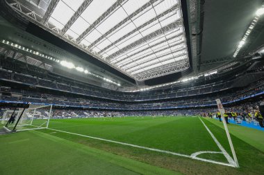İspanya, Madrid 'deki Real Madrid' in Santiago Bernabeu Stadyumu 'nun 9 Temmuz 2024 tarihli genel manzarası..