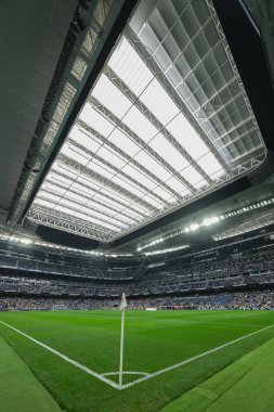 İspanya, Madrid 'deki Real Madrid' in Santiago Bernabeu Stadyumu 'nun 9 Temmuz 2024 tarihli genel manzarası..