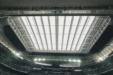 İspanya, Madrid 'deki Real Madrid' in Santiago Bernabeu Stadyumu 'nun 9 Temmuz 2024 tarihli genel manzarası..