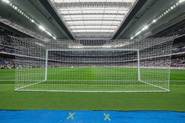 İspanya, Madrid 'deki Real Madrid' in Santiago Bernabeu Stadyumu 'nun 9 Temmuz 2024 tarihli genel manzarası..