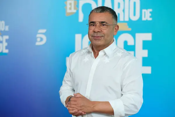 stock image Jorge Javier Vazquez poses during the presentation of the TV program 'El Diario de Jorge' at the Mediaset headquarters in Madrid, July 16, 2024, Spain