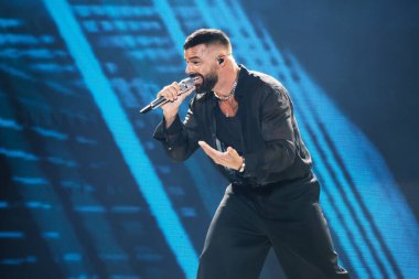 Şarkıcı Ricky Martin 17 Temmuz 2024 'te İspanya' nın Madrid şehrinde WiZink Center 'da bir performans sergiledi..