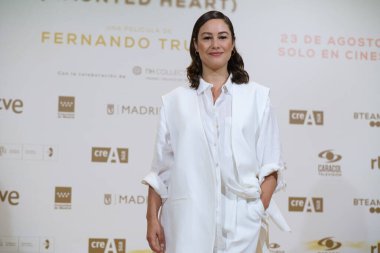 Aktris Aida Folch 19 Temmuz 2024 'te İspanya' nın Madrid kentinde bulunan NH Palacio de Tepa Oteli 'ndeki' Isla Perdida (Perunted Heart) 'fotoğraf çekimine katılır.