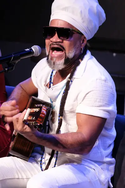 stock image Brazilian singer Carlinhos Brown during the Iberoamerica Dialoga meeting at Casa Amrica in Madrid, July 19, 2024 Spain