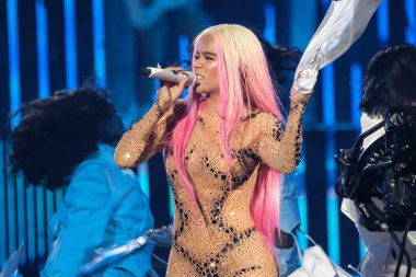 Şarkıcı Karol G, 20 Temmuz 2024 'te İspanya' nın Madrid şehrinde Santiago Bernabeu 'da bir konser verdi.