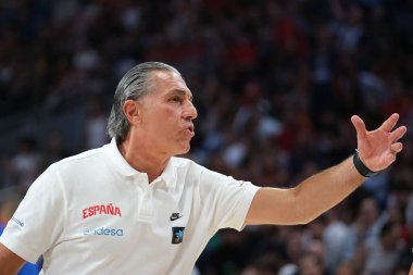 İspanya ve Porto Riko 'dan Sergio Scariol, 23 Temmuz 2024' te İspanya 'nın başkenti Madrid' de yapılacak olan WiZink Center 'da yapılacak Paris Olimpiyat Oyunları' na hazırlanıyor.