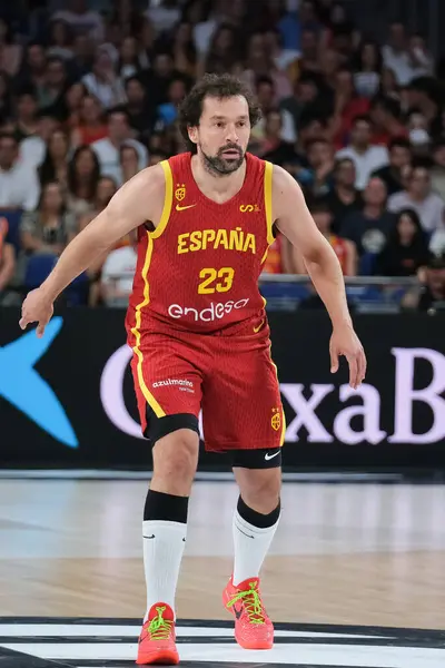 stock image Sergio Llull   of Spain s during match  Spain and Puerto Rico to preparation for Paris Olympic Games at WiZink Center on July 23, 2024 in Madrid, Spain