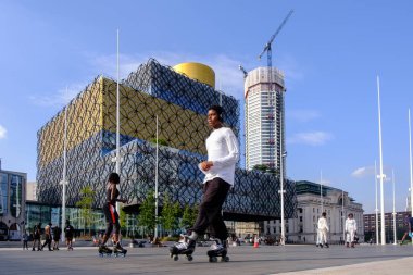 view of the Library of Birmingham in Birmingham West Midlands England 5th August 2024 UK clipart