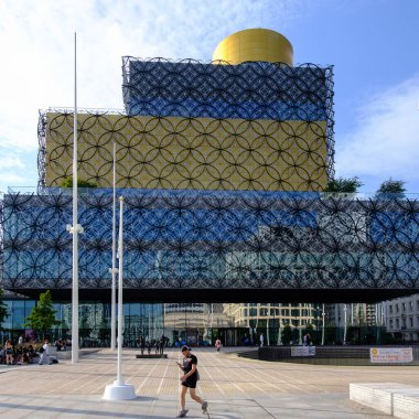 view of the Library of Birmingham in Birmingham West Midlands England 5th August 2024 UK clipart