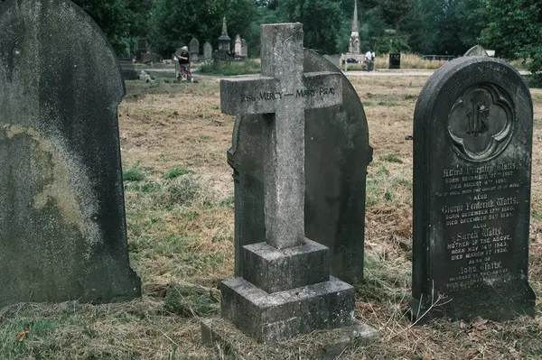 stock image View of Brookfields Cemetery, a cemetery dating back to 1847 in Birmingham August 5, 2024 in United Kingdom