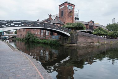 Birmingham 'ın Endüstriyel kullanım için inşa edilmiş 1773 kanalı Havzası, Birmingham, 7 Ağustos 2024, Birleşik Krallık