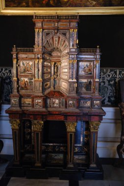 Wilanow Sarayı 'nın manzarası, 1677 yılında Kral III. John Sobieski tarafından Polonya' nın en etkileyici ve önemli binalarından biridir. Varşova, Polonya 10 Ağustos 2024