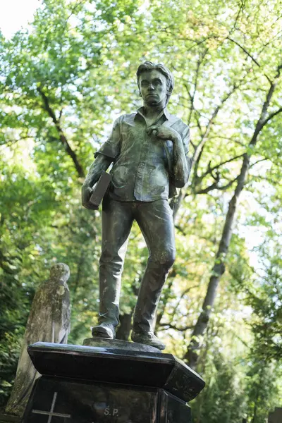 stock image View of Powazki  Cemetery in Warsaw was founded in 1790, it is the most famous cemetery in Poland due to the large number of personalities who rest there.Warsaw August 23, 2024