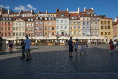 View of the Old Town in the historic center of Warsaw, August 21, 2024 Poland clipart