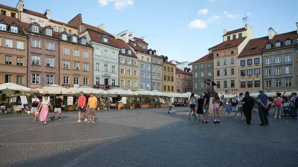 stock image View of the Old Town in the historic center of Warsaw, August 21, 2024 Poland