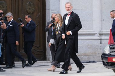 İspanya Kralı VI. Felipe ve Genel Temyiz Mahkemesi Başkanı Isabel Perello, İspanya 'da 5 Eylül 2024 tarihinde Adalet Divanı' nın açılışına katıldılar.