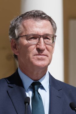 PP başkanı Alberto Nuez Feijoo durante partido Popüler 'in bölge başkanlarıyla 6 Eylül 2024' te Madrid 'de, Palacio de los Duques de Pastrana' da bir araya geldi.