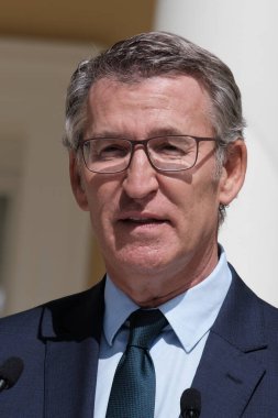 PP başkanı Alberto Nuez Feijoo durante partido Popüler 'in bölge başkanlarıyla 6 Eylül 2024' te Madrid 'de, Palacio de los Duques de Pastrana' da bir araya geldi.