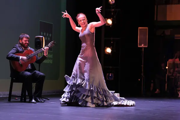 stock image The dancer Luca Ruibal performs during the presentation of the show Suma Flemenca at the Canal theater in Madrid. September 10 2024 Spain