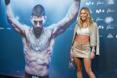 Andrea Dalmau poses at the photocall of the premiere of the documentary TOPURIA MATADOR at the Callao Cinemas, on September 18, 2024, in Madrid Spain clipart