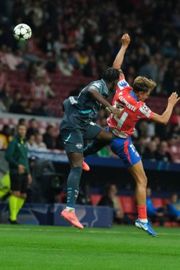 Atletico de Madrid 'den Marcos Llorente UEFA Şampiyonlar Ligi Faz MD1 maçı sırasında Madrid ve Estadio Metropolitano' daki RB Leipzig 'de 19 Eylül 2024 tarihinde İspanya' nın başkenti Madrid 'de oynanmıştır.