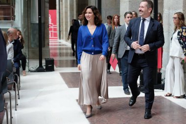 Madrid Belediye Başkanı Isabel Daz Ayuso, Eylül 2024 'te Madrid' de düzenlenen Dünya Turizm Günü 'nde