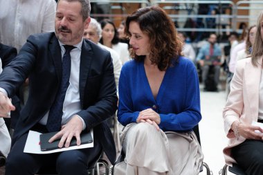 Madrid Belediye Başkanı Isabel Daz Ayuso, Eylül 2024 'te Madrid' de düzenlenen Dünya Turizm Günü 'nde