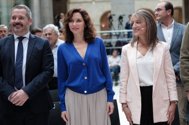 Madrid Belediye Başkanı Isabel Daz Ayuso, Eylül 2024 'te Madrid' de düzenlenen Dünya Turizm Günü 'nde