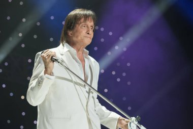 Şarkıcı Roberto Carlos, 26 Eylül 2024 'te İspanya' nın Madrid şehrindeki Wizink Center 'da bir konserde sahne alır..