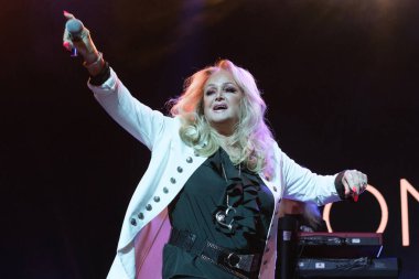 Şarkıcı Bonnie Tyler, 29 Eylül 2024 'te Madrid' deki Theatro Prncipe Po 'da düzenlenen CaixaBank Live konserinde sahne alıyor.