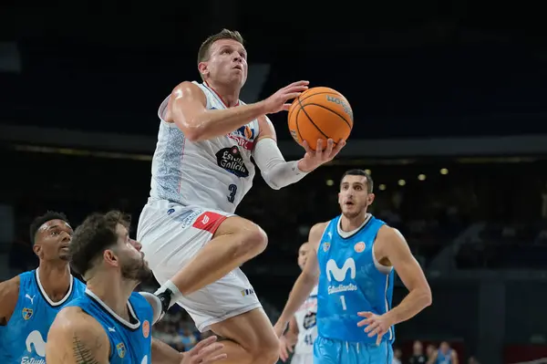 stock image player during Movistar Estudiantes and Obradoiro  played the ACB Basketball League this at the Wizink Center in Madrid. September 29, 2024 Spain