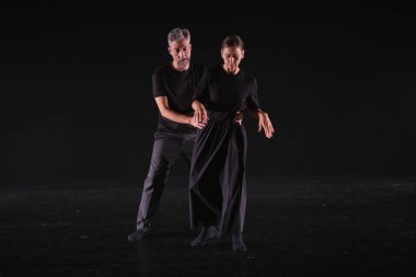 Berlin Dansçıları CAST Woyzeck 'i Madrid' deki Theatro del Canal 'da sunar. 3 Ekim 2024 İspanya
