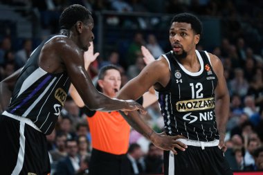 Partizan 'dan Sterling Brown Mozzart Bet Belgrad, Real Madrid ile Partizan Belgrad arasında oynanan EuroLeague karşılaşmasında 10 Ekim 2024 tarihinde İspanya' da WiZink Center 'da oynanan karşılaşmada