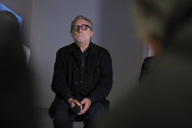 'Jaume Plensa' sergisinin sunumu sırasında sanatçı Jaume Plensa. İç İşleri, Espacio Fundacion Telefonica 'da, 15 Ekim 2024, Madrid, İspanya. 
