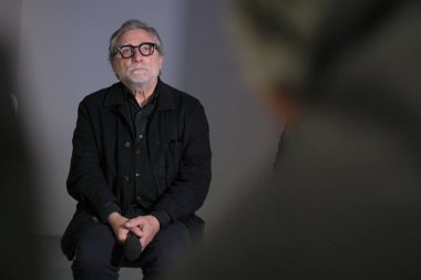 'Jaume Plensa' sergisinin sunumu sırasında sanatçı Jaume Plensa. İç İşleri, Espacio Fundacion Telefonica 'da, 15 Ekim 2024, Madrid, İspanya. 