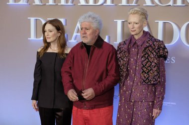 Pedro Almodvar, 16 Ekim 2024 'te Madrid' de Hotel Four Seasons 'daki 