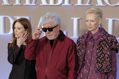 Pedro Almodvar, 16 Ekim 2024 'te Madrid' de Hotel Four Seasons 'daki 