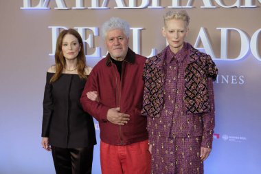 Pedro Almodvar, 16 Ekim 2024 'te Madrid' de Hotel Four Seasons 'daki 