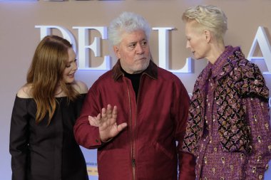 Pedro Almodvar, 16 Ekim 2024 'te Madrid' de Hotel Four Seasons 'daki 