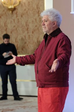 Pedro Almodvar, 16 Ekim 2024 'te Madrid' de Hotel Four Seasons 'daki 