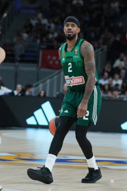17 Ekim 2024 tarihinde Madrid 'de oynanan ve Real Madrid ile Panathinaikos Atina arasında oynanan Türk Hava Yolları EuroLeague Düzenli karşılaşmasında Panathinaikos' tan Jerian Grant (Panathinaikos)