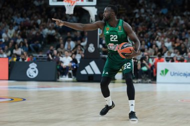 17 Ekim 2024 tarihinde Madrid 'de oynanan ve Real Madrid ile Panathinaikos Atina arasında oynanan Türk Hava Yolları EuroLeague Düzenli karşılaşmasında Panathinaikos' tan Jerian Grant (Panathinaikos)